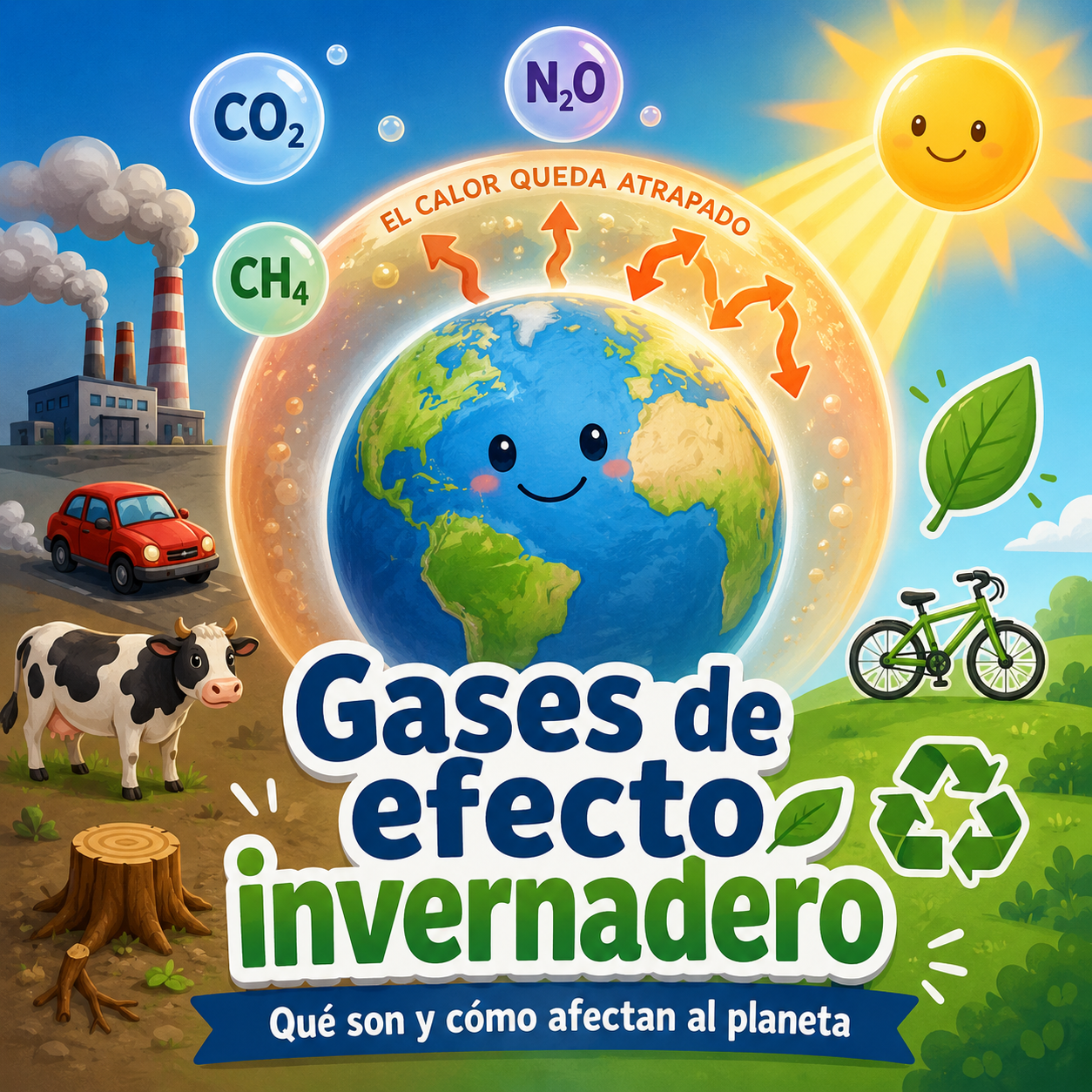 Gases de efecto invernadero: la cobijita que se le pasó de calientita a la Tierra